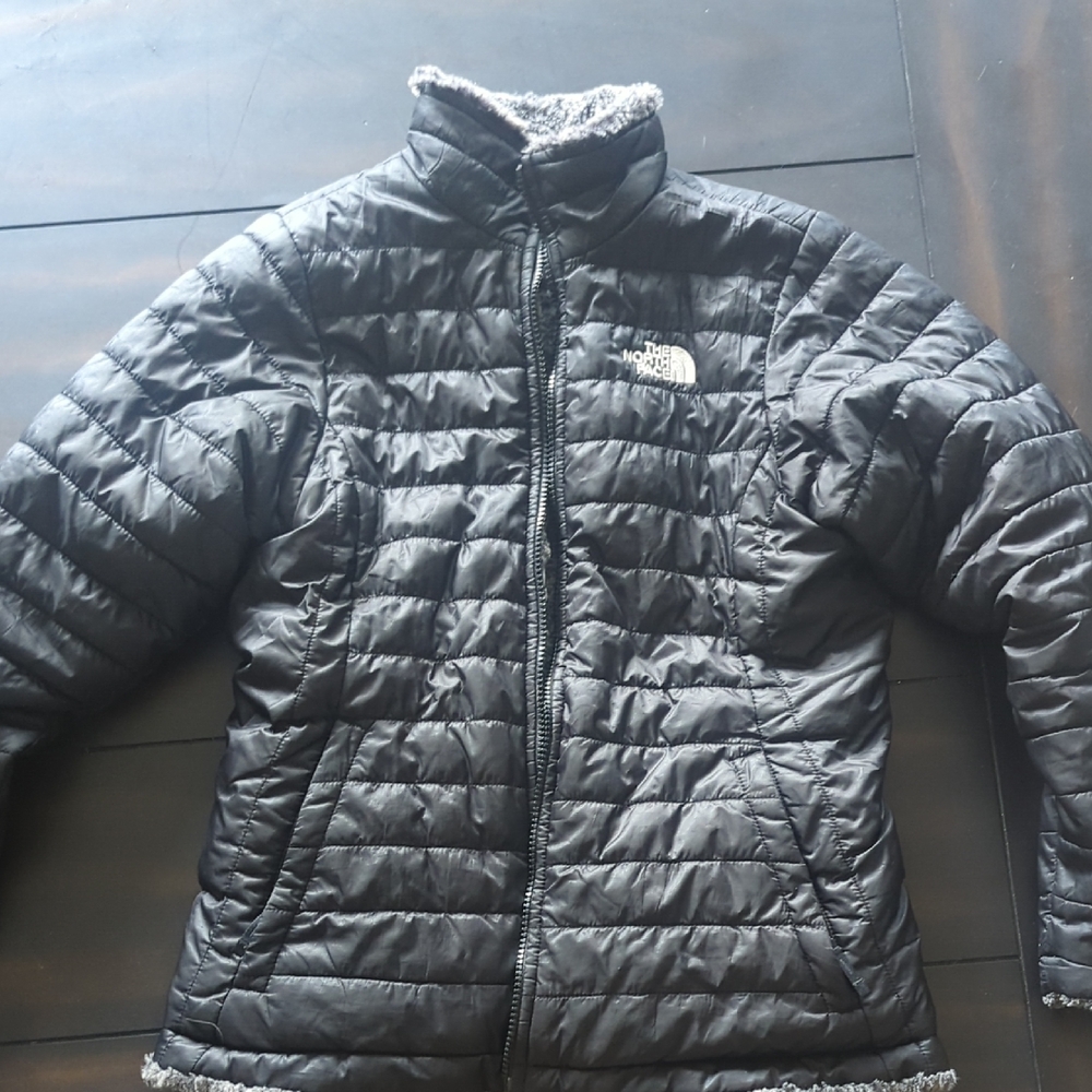 The North Face Black Puffer Jacket Reversible